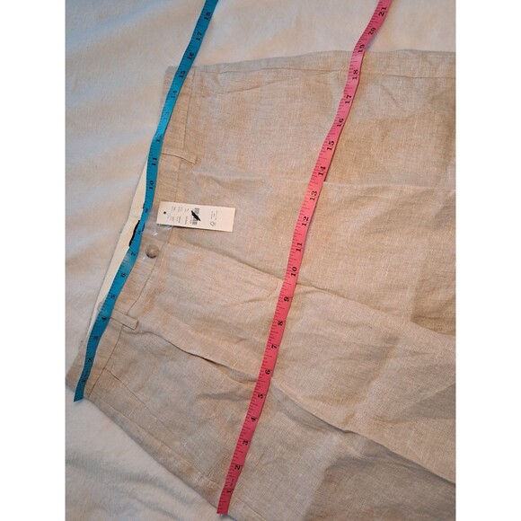 J. Crew Tall Wide-Leg Essential Pant In 100% Linen Beige BX983 Size 6T NWT - Picture 8 of 11